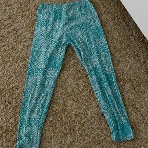 Girls 7/8 teal leggings